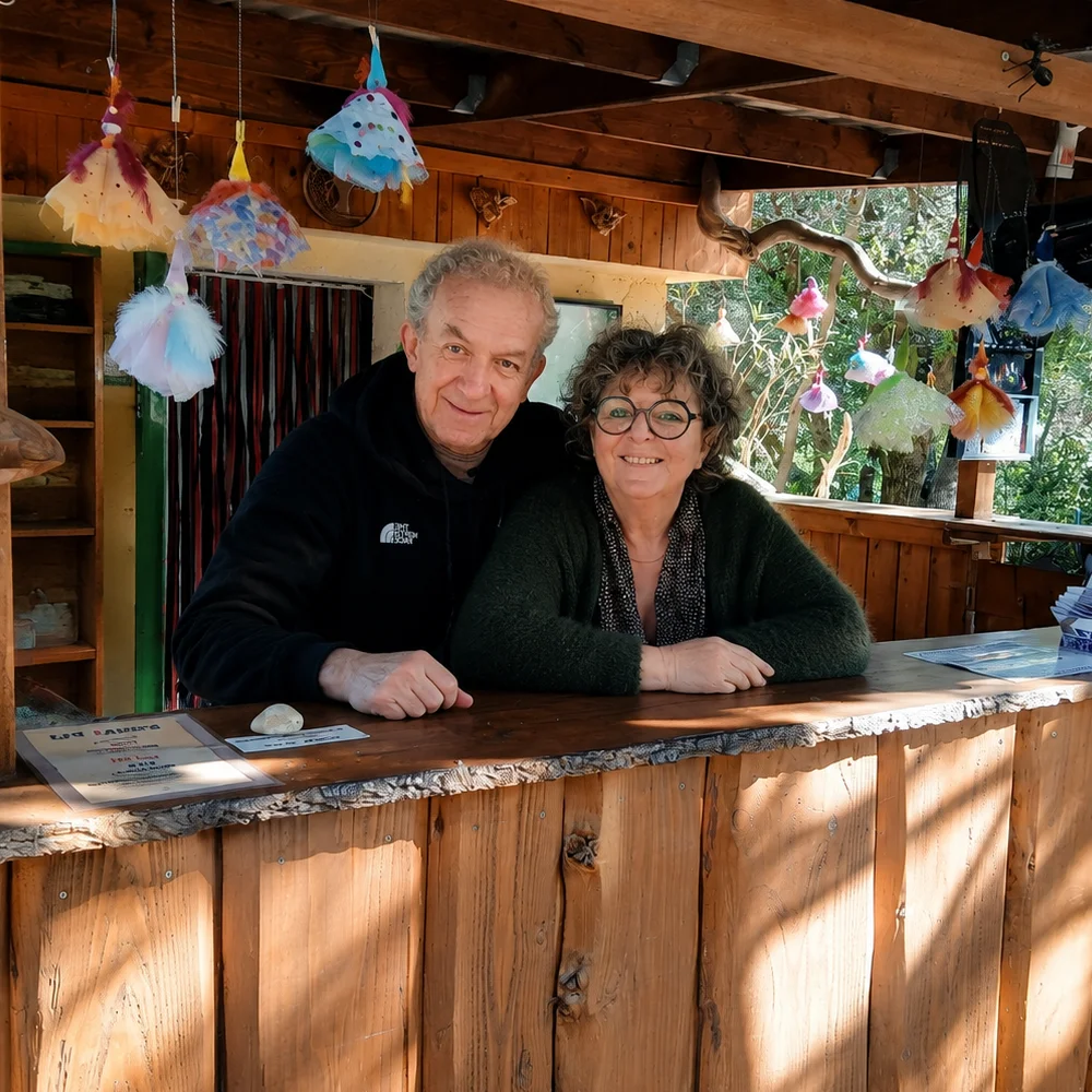 Valerie et Philippe sont les propriétaires du parc de loisirs La Foret Enchantee à Malemort du Comtat